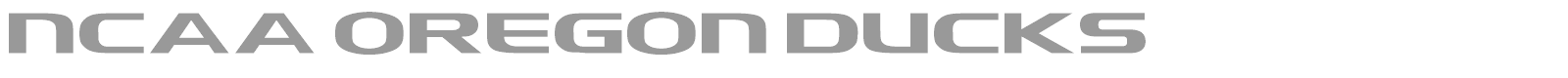 NCAA Oregon Ducks font preview